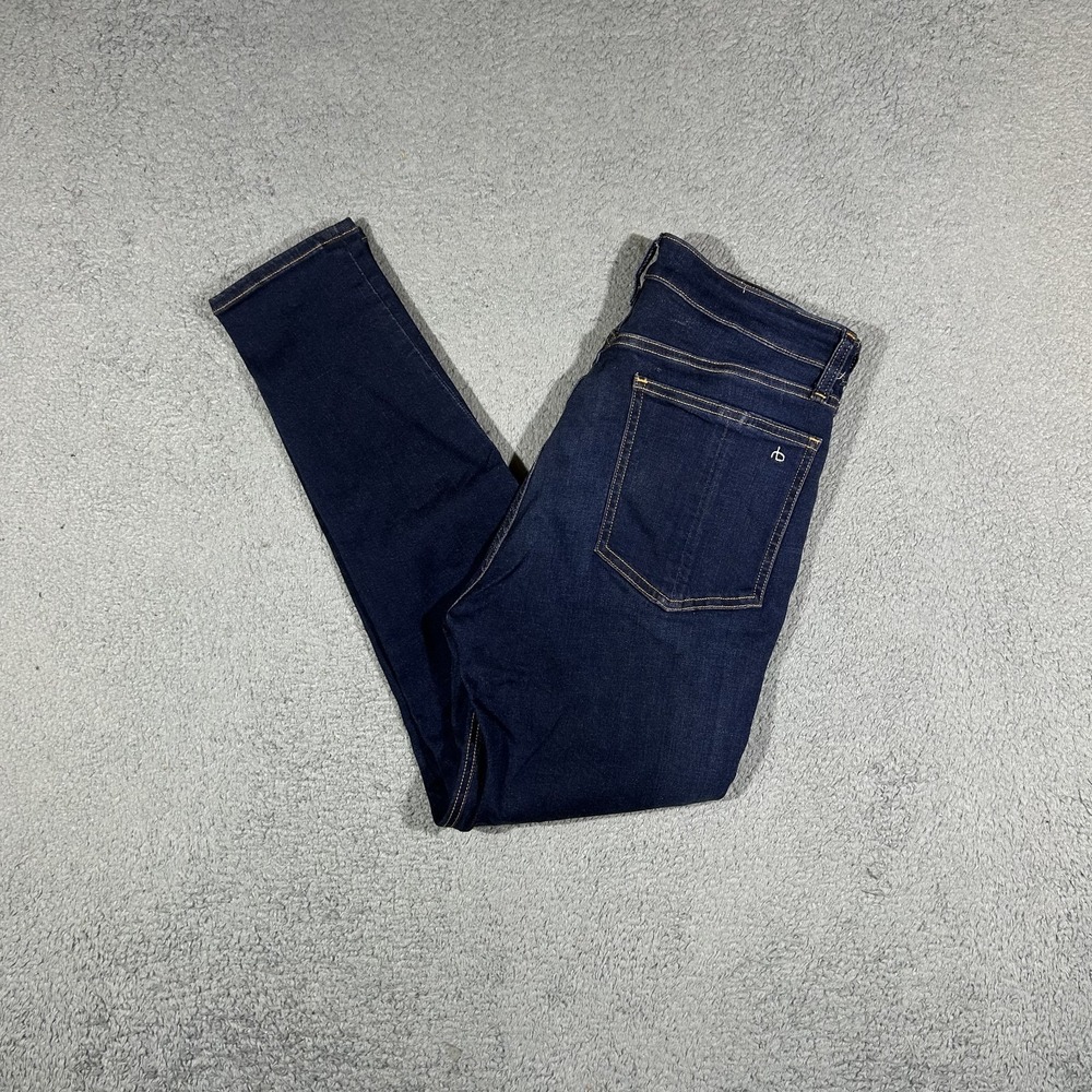Rag & Bone Nina High Rise Ankle Skinny Blue Jeans Women's 29 #3873